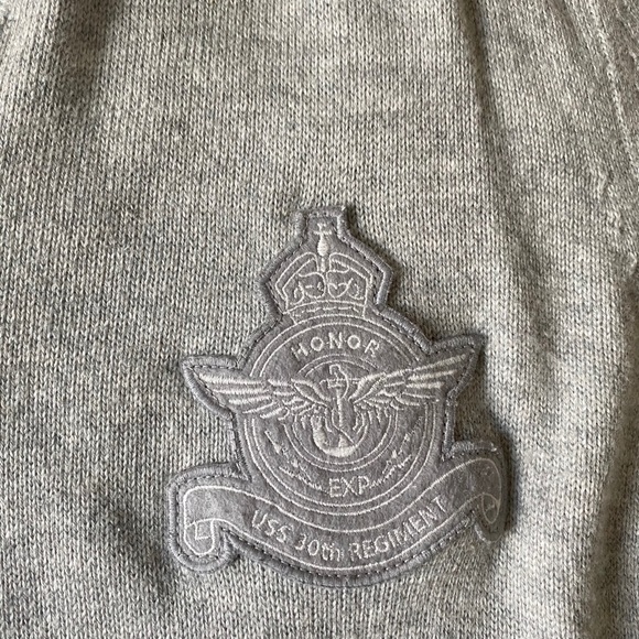 Express Shawl Neck Knit Sweater XL Heather Gray - Picture 2 of 7